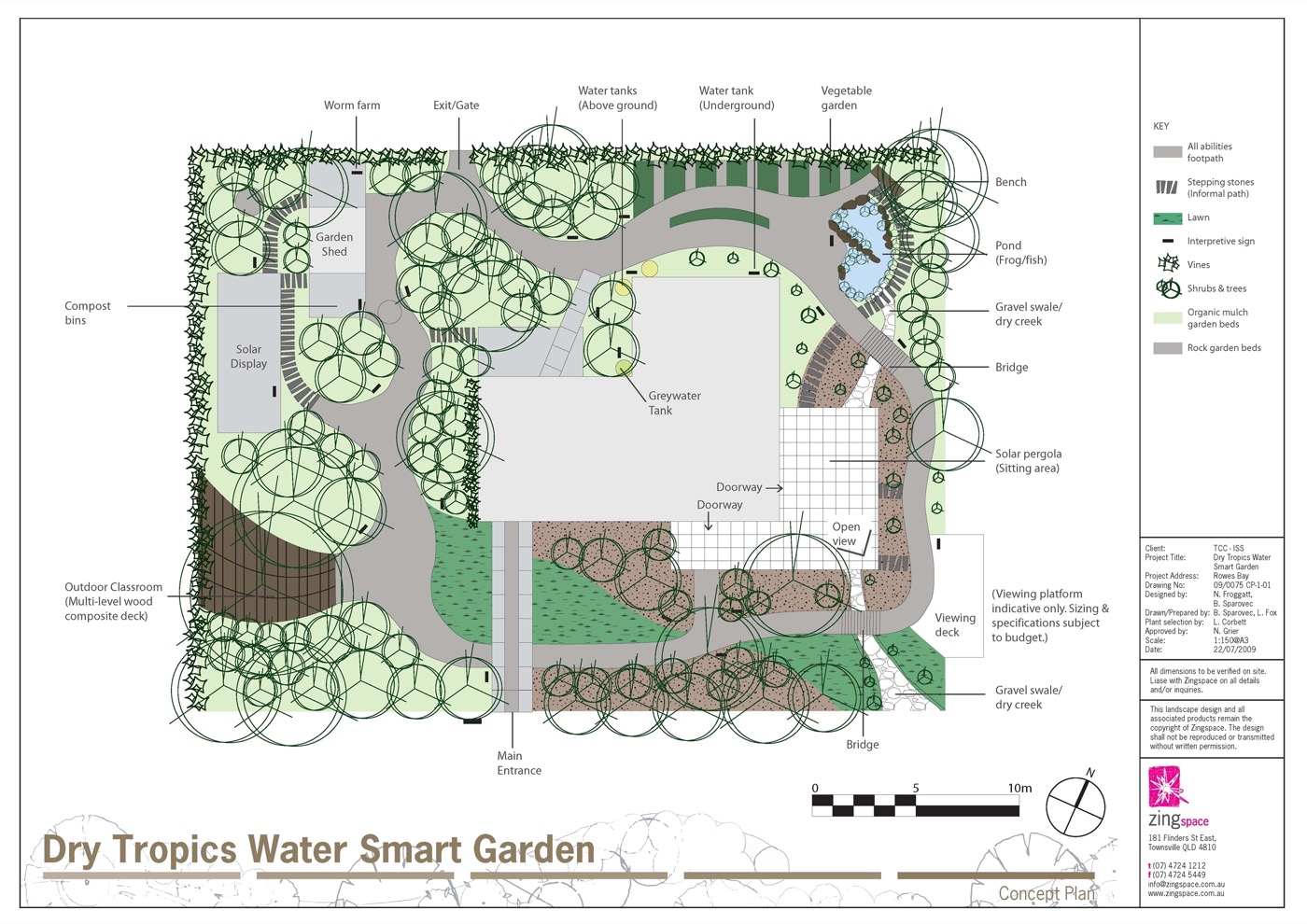 Dry Tropics Water Smart Garden concept plan